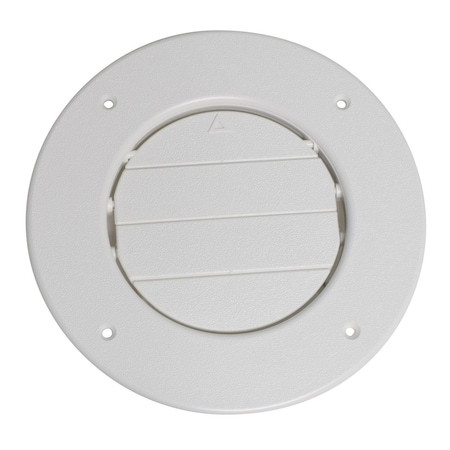 Valterra A/C VENT SPACEPORT ADJ. 4IN PLASTIC, WHITE, CARDED A10-3357VP